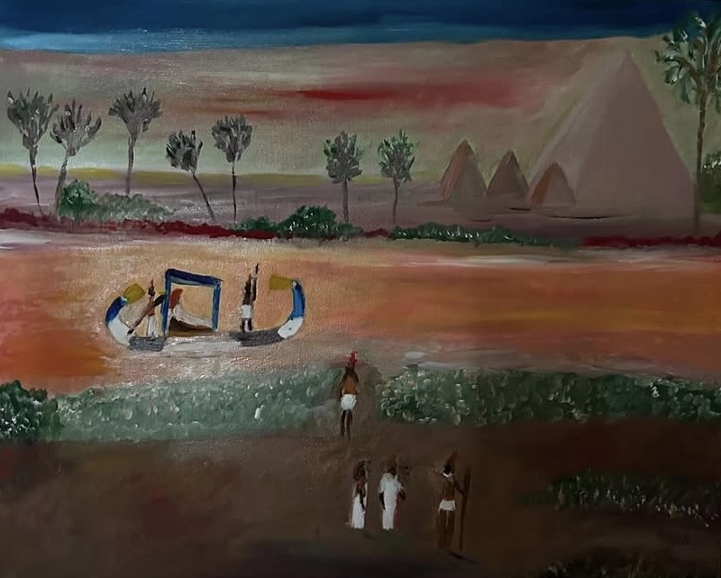 Crépuscule sur le Nil 