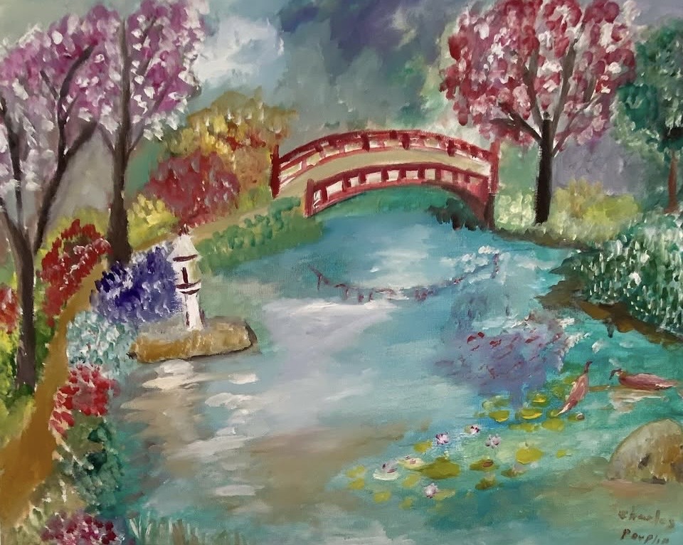 Le pont des cerisiers en rêve